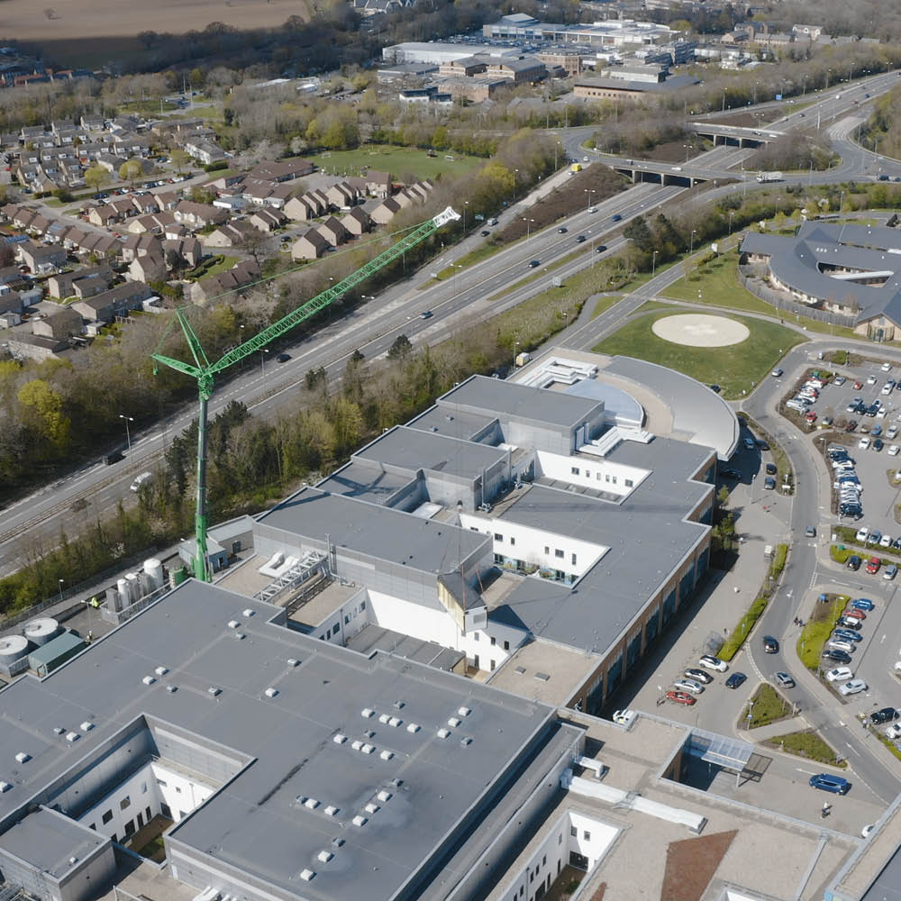Medical buildings aerial shot | Modern methods of construction | MMC | Health Spaces