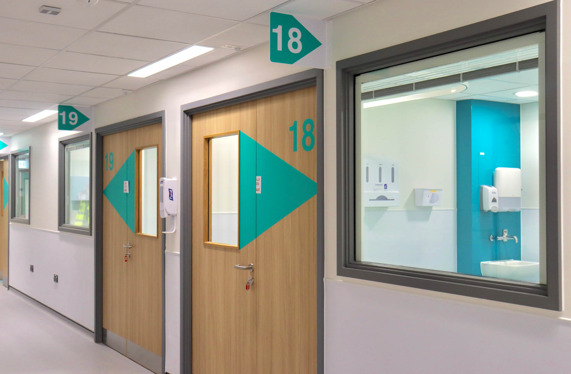 Hospital hallway | Healthcare infrastructure | Healthcare construction services | Health Spaces