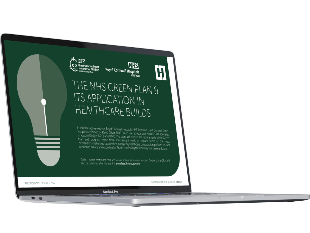 THE NHS GREEN PLAN & ITS APPLICATION IN HEALTHCARE BUILDS 📖